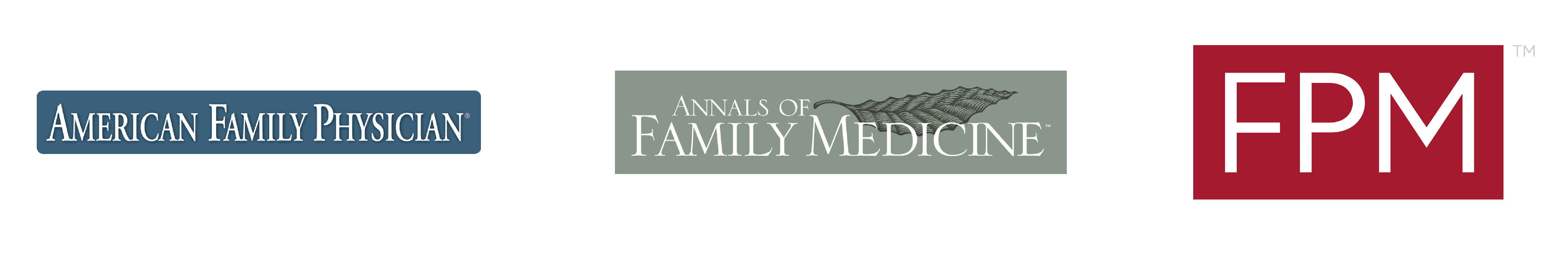 american family physician annals of family medicine fpm logos
